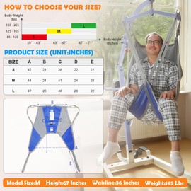 EZ Assistive Easy Slip Fit Patient Lift Sling with Low Back,Hygiene Sling for Elderly/Bedridden Patient Transfer or Toileting,SWL 500 lb