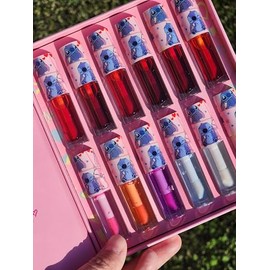 Glam Lux Bundle STITCH 12 Piece Magic Lip Gloss & Lip Tint, Girls Party Favors, First Makeup Set for Girl, Perfect for Parties, Sleepovers, and Birthday Gifts, Ages 3+