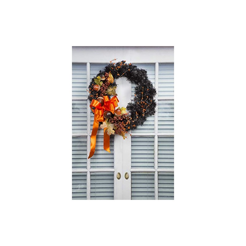 Darice Black Colorado Pine Wreath Seasonal Decor