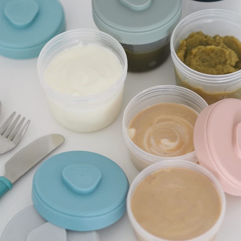 Beaba Clip Containers Set of 12 + 2 Spoons, Baby