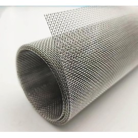Stainless Steel Mesh Screen #20Mesh -Size:15.7"x47.2"(40x120cm) SS304 Wire Mesh Screen for Vent,Cage,Garden, Window Screen, Filter Mesh