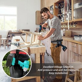 Universal Tool Belt Hook Tool Organizer Holder Scaffolding Tool Belt Accessory Drill Belt Clip Impact Wrench Holder for Most Cordless Drills Impact Drivers