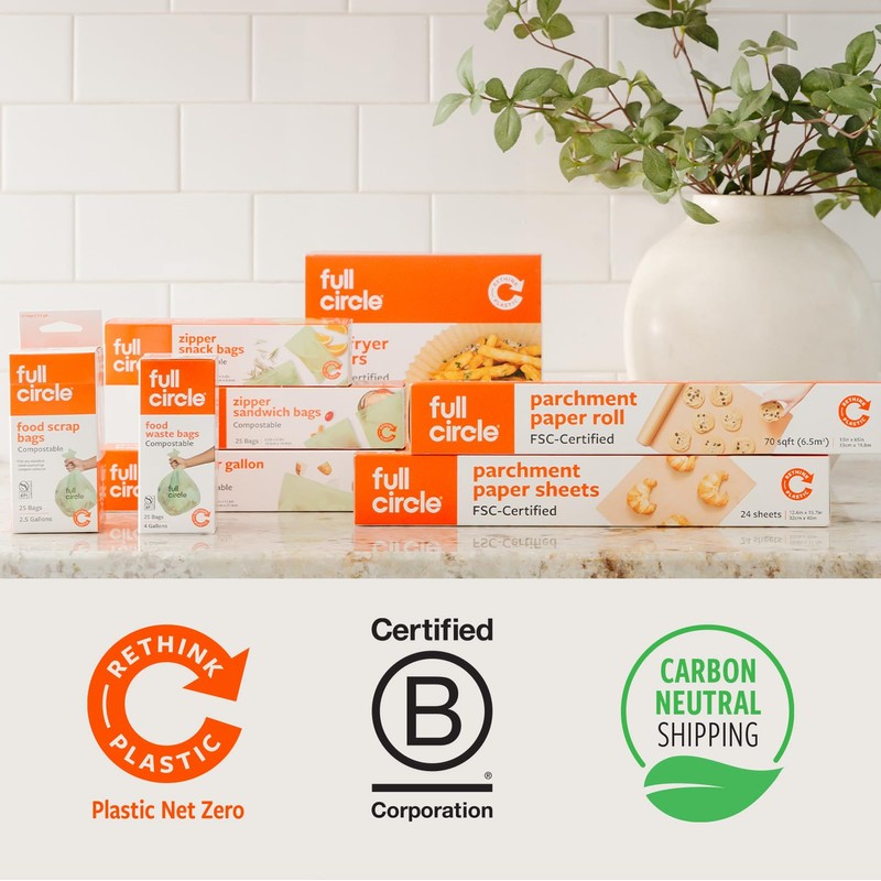 Full Circle Parchment Paper – 4 Boxes of 24 Pre-Cut