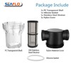 SEAFLO 1/2" Female NPT in-Line Strainer with 100 Mesh Stainless