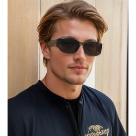 SHEEN KELLY Polarized Wrap Around Sunglasses for Women Men Trendy Fashion Y2k Stylish Futuristic Glasses, 2