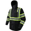 JKSafety Hi-Vis Reflective Safety Rain Jacket for Men Women Waterproof
