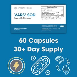VARS SOD Booster Ultra-Potent Superoxide Dismutase Capsules Supplement
