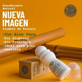 Vital Green Desodorante Roll On Cristal 90ml (paquete 2 Und)