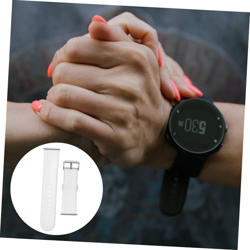 OHPHCALL Adjustable Smartwatch Band Replacement Transparent Watch Strap Buckle Comfortable