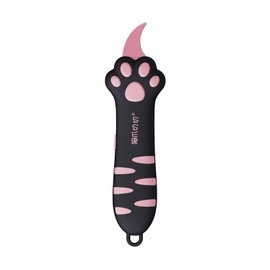 MEOWKIT Cat Paw Box Cutter Retractable with German Steel Blade and Cat Paw Handle, Multifunctional Knife Set (Black)