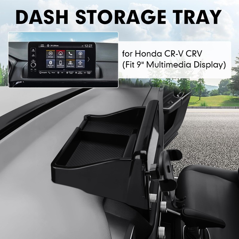 FIILINES Dashboard Storage Tray & Phone Holder Compatible with Honda