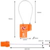 OW-Travel TSA Approved Luggage Locks Suitcase Locks (2 Pack) Cable