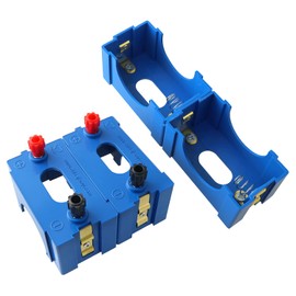 ZZLZX D-Cell Battery Holder 4PCS 72x40x50 mm / 2.83x1.57x1.96 Inches Series or Parallel Physical Science Plastic D Size Battery Case Physics D Battery Holder