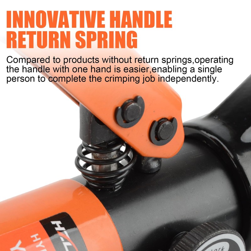 HZLZRZ Hydraulic Crimping Tool and Battery Cable Crimper Tool, Rope