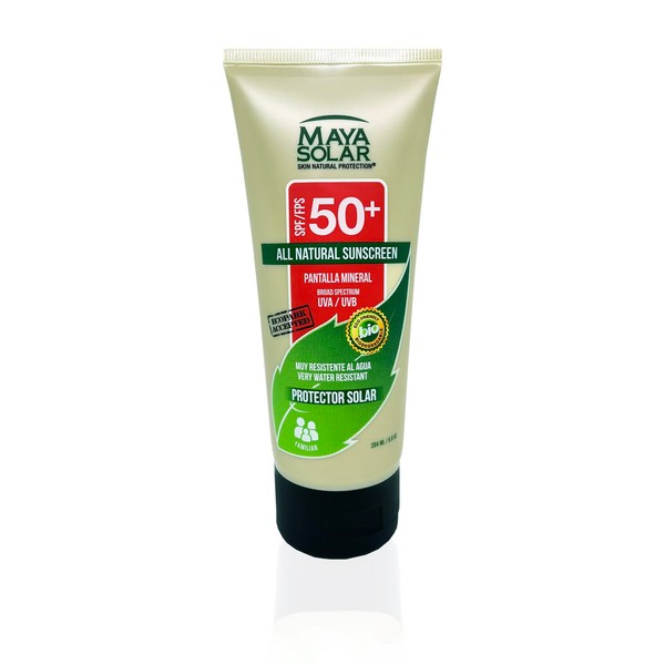 Maya Solar. Bloqueador Solar Corporal. 100% Biodegradable SPF 50+ Uso