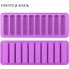 ROTDAM 4PCS Finger Silicone Molds - 10-Cavity Non Stick Chocolate