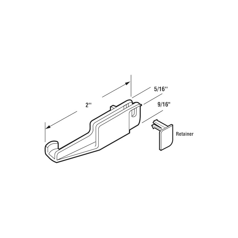Sliding Shower Door Bottom Guide for Kinkead and Sterling Shower