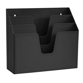 Acrimet organizador fólder de triple archivo horizontal (color negro)