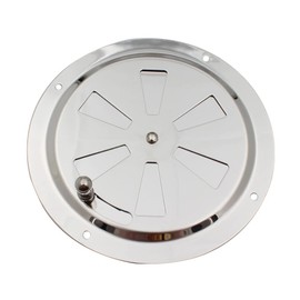 Shiwaki 5 Inch Diameter Round Air Vent Grille Cover Louver Ventilation Cover in Premium Stainless steel Can be opened and closed for Vehicle and boat accessories