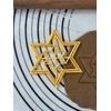 Golden Magen David, David's Star Cookie Cutter & Mold 4”