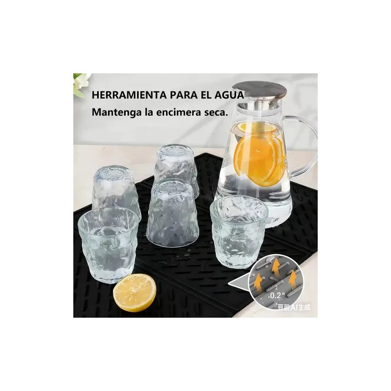 Tapete Plegable Para Secar Platos Para Mostrador De Cocina