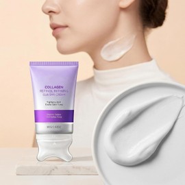 Collagen Retinol Gua Sha Cream, Neck Lifting Firming Moisturiser, Fine Line Care for Face Jawline Décolleté (1pcs)