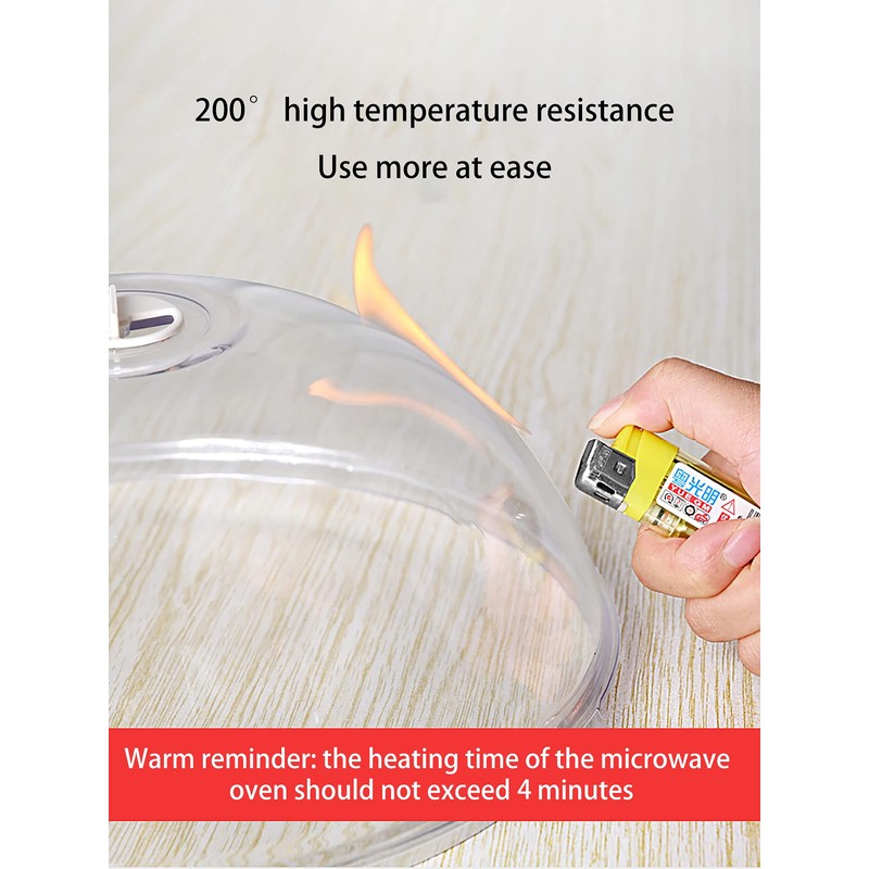 WENWELL Microwave Splatter Cover for Food,Clear Microwave Splash Guard Cooker