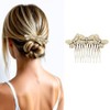 12 Peinetas Para Cabello Mujer, Set de Peinetas en Negro,