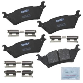 Bendix Prioirity1 Ultra Premium Copper FreeCeramic Rear Brake Pads for Ford F-150 2017-2012, Lobo 2016-2015- (CFC1602)