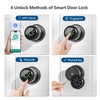 Vanzbon Fingerprint Door Lock for Bedrooms, 4 in 1 Smart