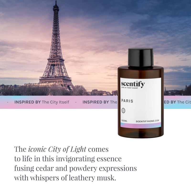 Scentify Paris Aroma Oil Refill Scent for Oil Diffusers -