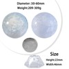 mookaitedecor Natural Celestite Crystal Ball with Acrylic Stand, 50-60 mm