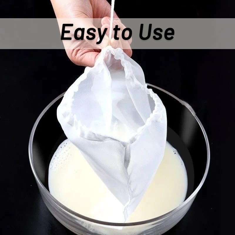 6 Pack Nut Milk Bags - Reusable Cheese Cloth Bag