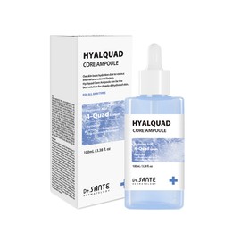 Doctor Sante Sante Hyalquad Core Ampoule 100ml 8-layer Hyaluronic Acid Sacran Moisture Elasticity Glow Moisturizing / 상떼 히알쿼드 코어앰플 100ml 8중 히알루론산 사크란 수분 탄력 광채 보습