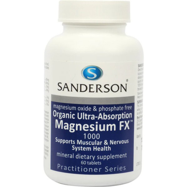Sanderson Organic Ultra Absorption Magnesium FX 1000 Tablets 60