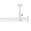 YunNephele Ceiling Curtain Rod 56-108 inch,Adjustable Metal Single Window Curtain