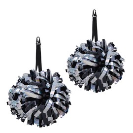 TEYOUYI Pom Pom Holder for Cheerleaders Backpack Straps for Pom Poms-The Perfect Accessory for Cheerleaders No pom poms Included Black 2pcs