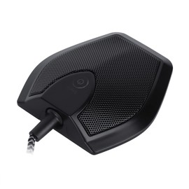 ciciglow USB Conference Microphone,USB Mic with Mute Function,Touch DualCapacitor Recording Receiver,Plug & Play,Multiple Pickup Patterns for Video Teaching Conference Room Game Webcast