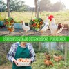 GOEDCH Set of 2 Chicken Feeders: Chicken Vegetable Hanging Feeder,