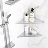 Neodrain 10 Inch Brushed Shower Shelves Corner Shelf for Tile