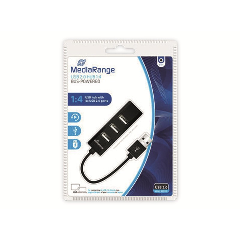 MEDIARANGE MRCS502 Bus Powered USB 2.0 Hub 1: 4