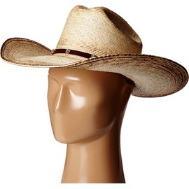 ARIAT Unisex Adult Fired Palm Straw Hat, Natural, 7-1/4