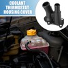 A ABSOPRO Coolant Thermostat Housing Cover for Ford Focus Plastic