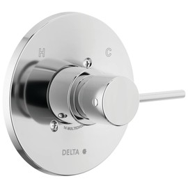 Delta T14059-PP Modern Pressure Balanced Valve Trim Only with Single Lever Handle - Less Rough In - Chrome