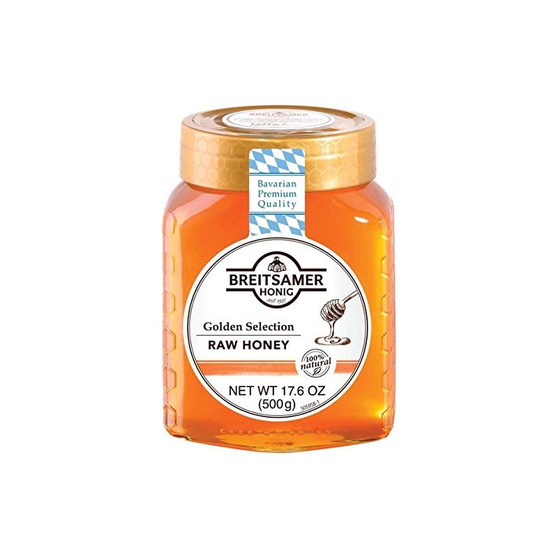 Breitsamer, Golden Selection Honey Jar, 17.6 oz - PACK OF