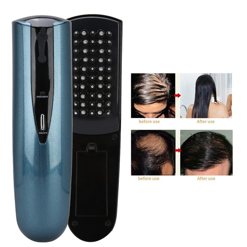 Electric Vibration Massage Hair Growth Comb Anti Hair Loss Head