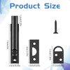 3 Inch Solid Brass Surface Bolt, Matte Black Slide Latch