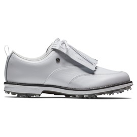 FootJoy Women's Premiere Series-Issette Previous Season Style Golf Shoe, White/White, 9 Narrow