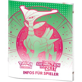 Pokémon -Sammelkartenspiel: Top-Trainer-Box Karmesin & Purpur – Gewalten der Zeit: Eisenblatt (1 holografische Vollbild-Promokarte mit Eisendorn, 9 Boosterpacks & Premium-Zubehör)