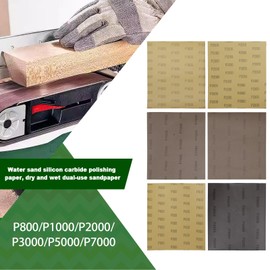 Be In Your Mind 12Pcs Wet Dry Sandpaper Assortment 230mm x 280mm Sandpaper P800/P1000/P2000/P3000/P5000/P7000 Grit for Wood Metal and Sanding and Polishing